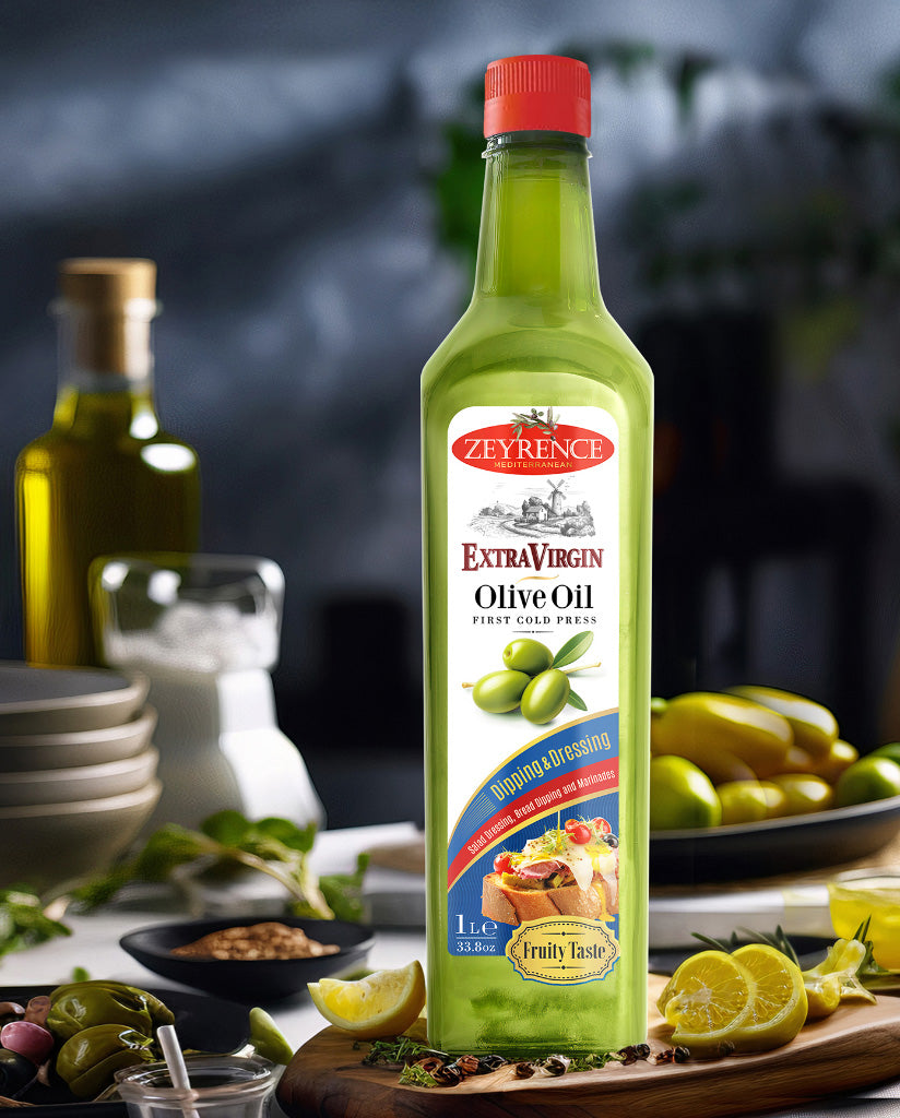 ZEYRENCE Dipping&Dressing Extra Virgin Olive Oil- 1L/33.8 oz. PET Bottle