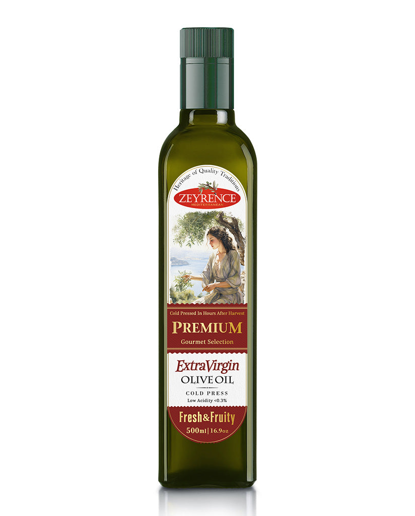 ZEYRENCE PREMIUM Extra Virgin Olive Oil Gourmet Selection- 750-500-250mL GLASS Bottle